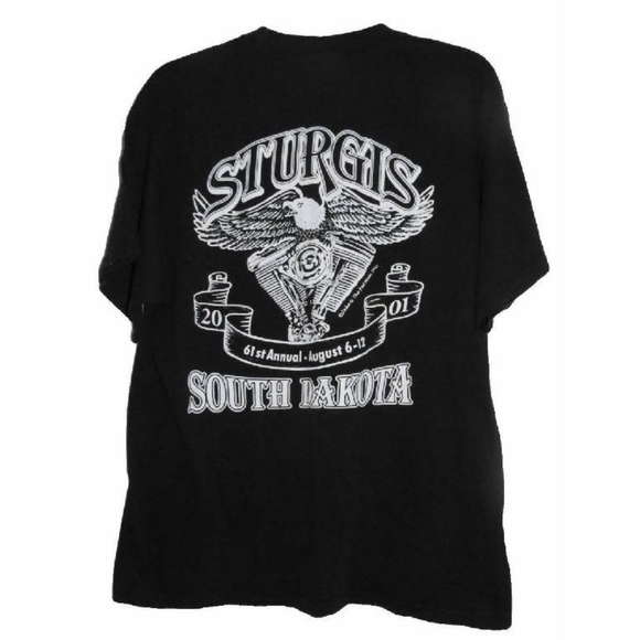 STURGIS 2001 T Shirt XL 61st BLACK HILLS RALLY - Picture 6 of 6